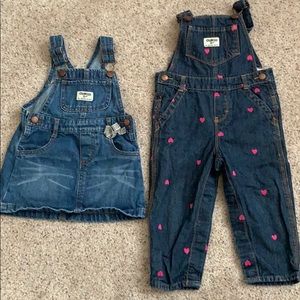 24 month girls overalls